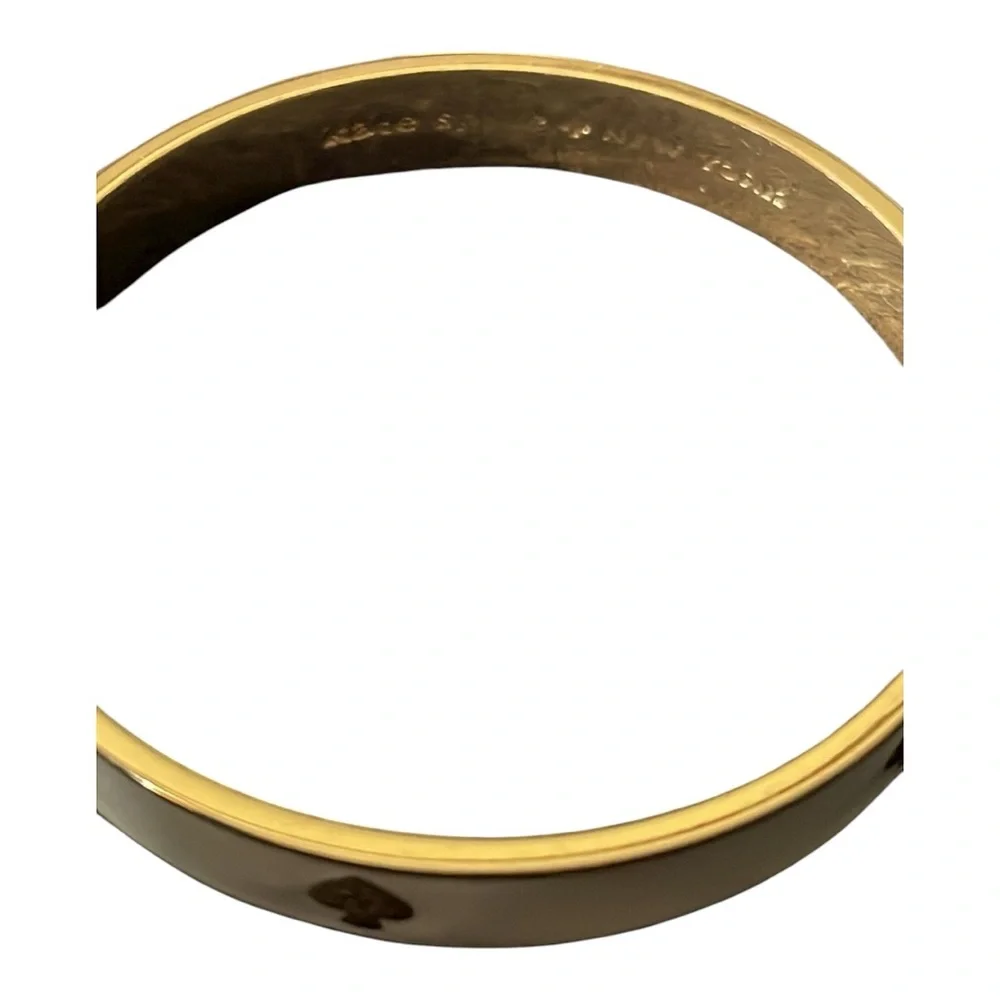kate spade Gold Spade Accent Bangle Bracelet - Picture 4 of 4